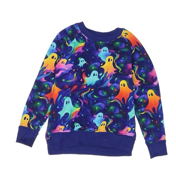 Halloween - Bums & Roses Ghosts Bamboo Crewneck Sweatshirt Size 2T - Picture 1 of 1
